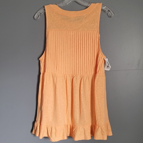 POL Linen Blend Sleeveless Relaxed Fit Top Tank. Size S - Picture 3 of 6